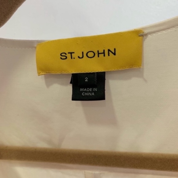 St. John Zip Front Belted Jacket w/ Zip Pockets - Picture 2 of 8